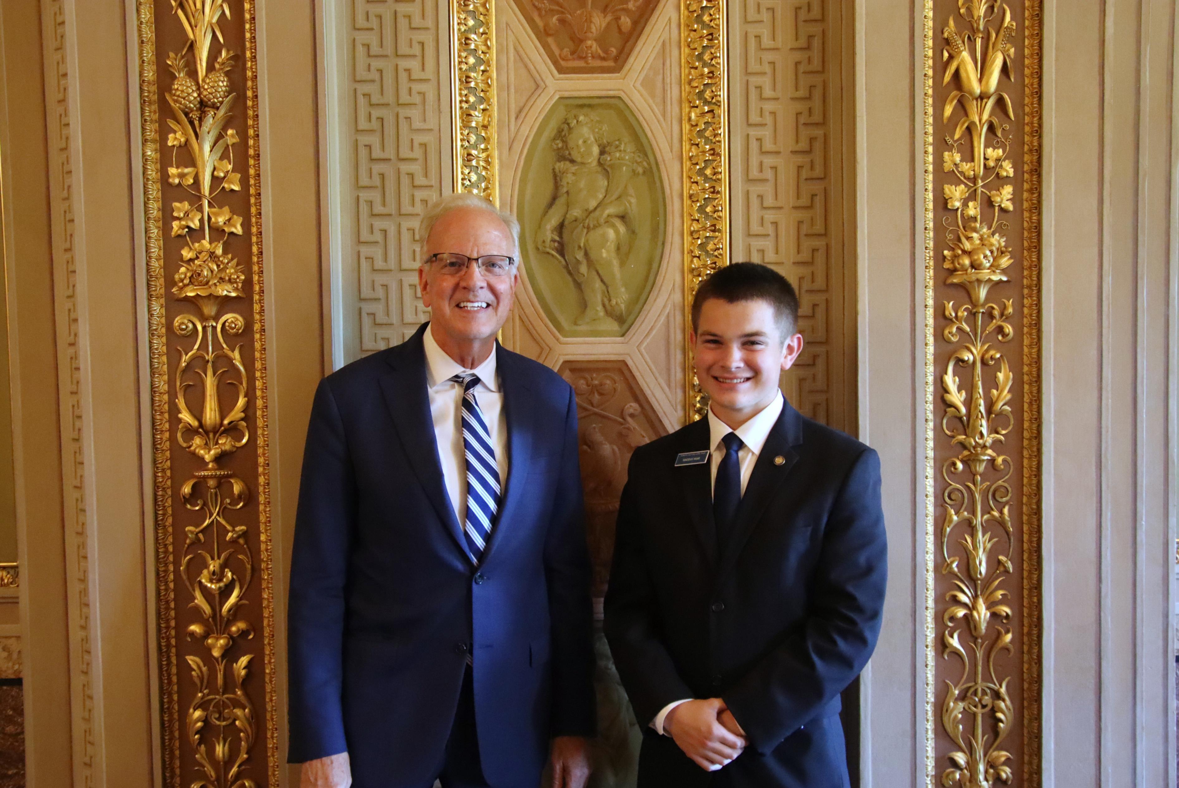 Senate Page Maddux Haar