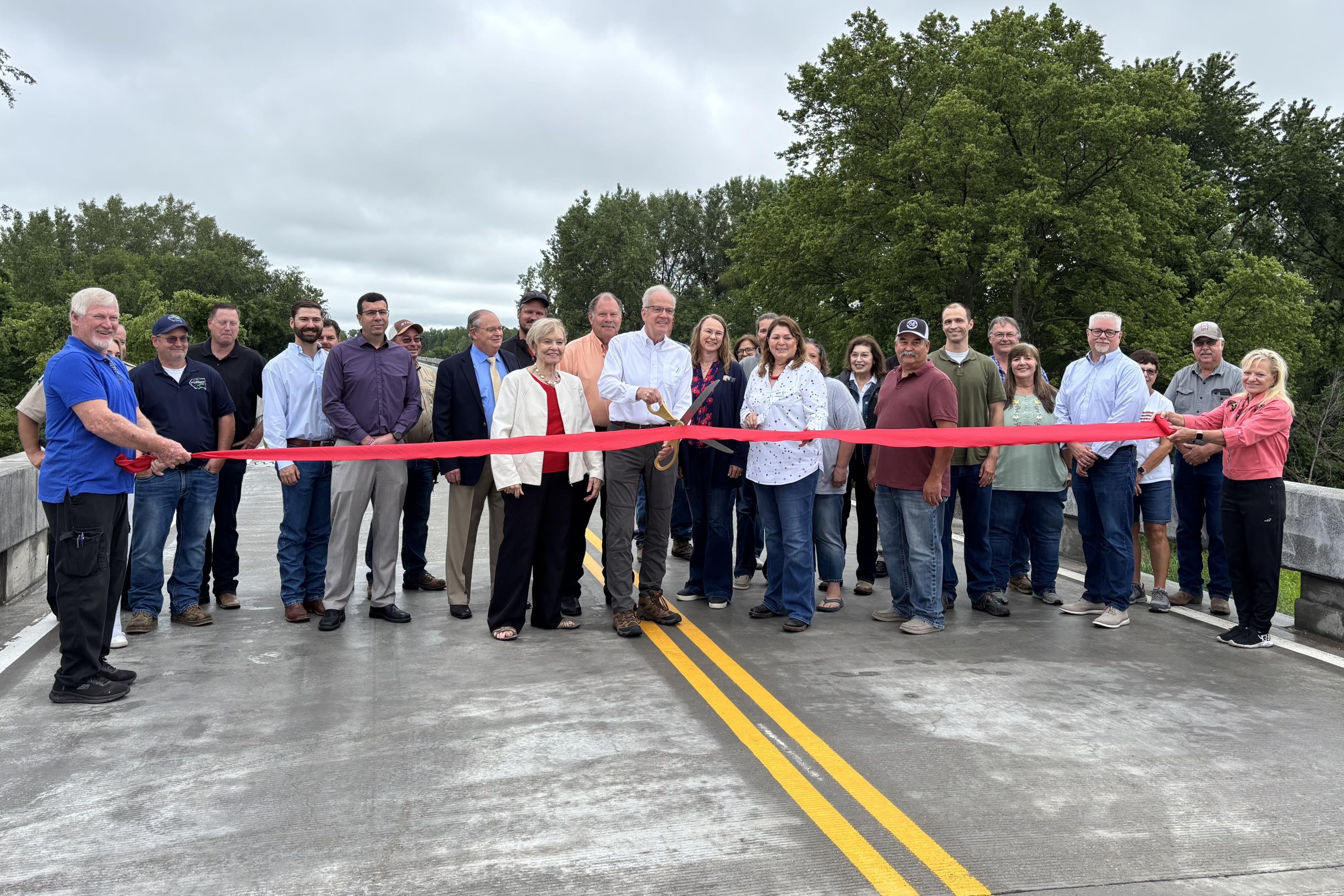 Belvue Bridge Ribbon Cutting