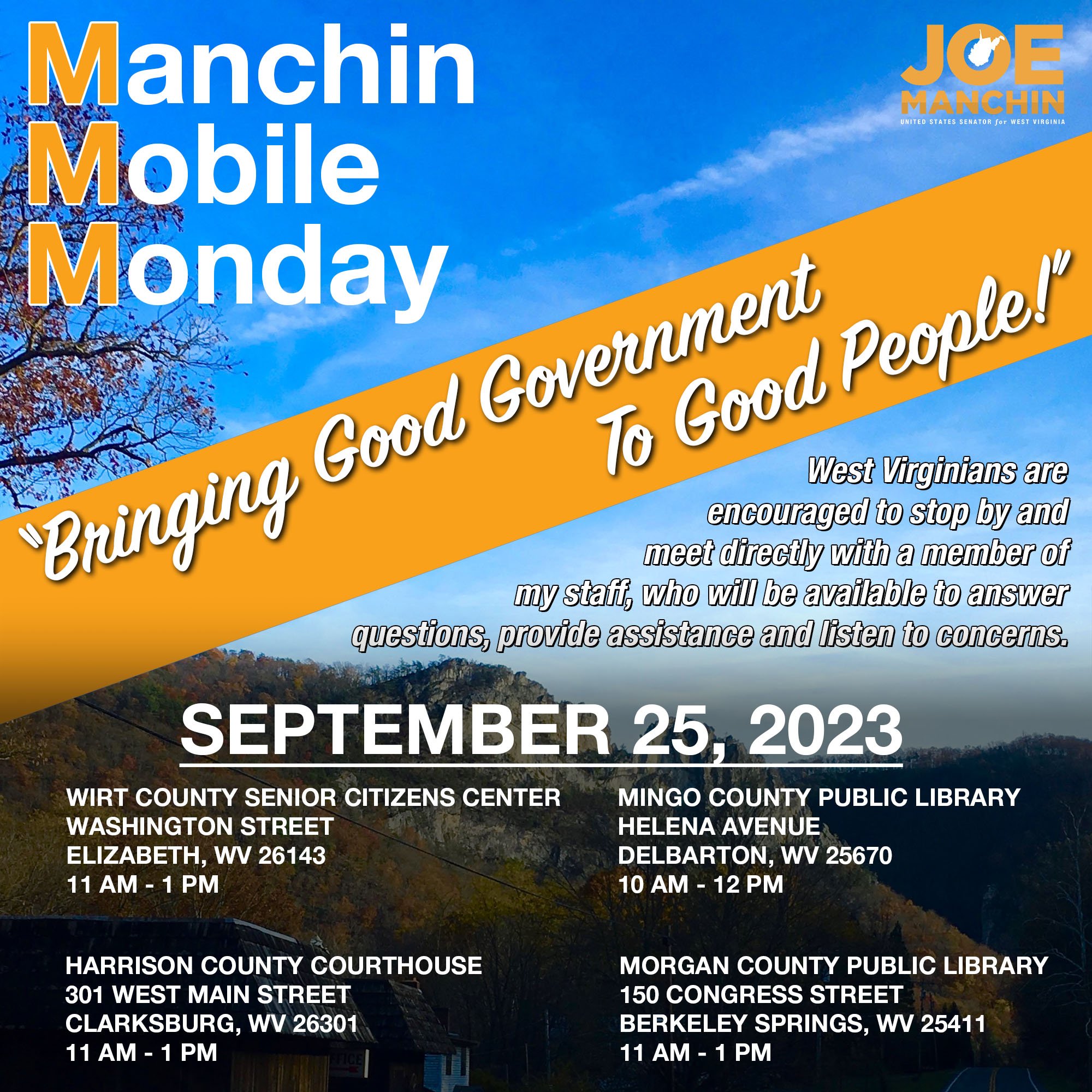 Manchin Mobile Monday