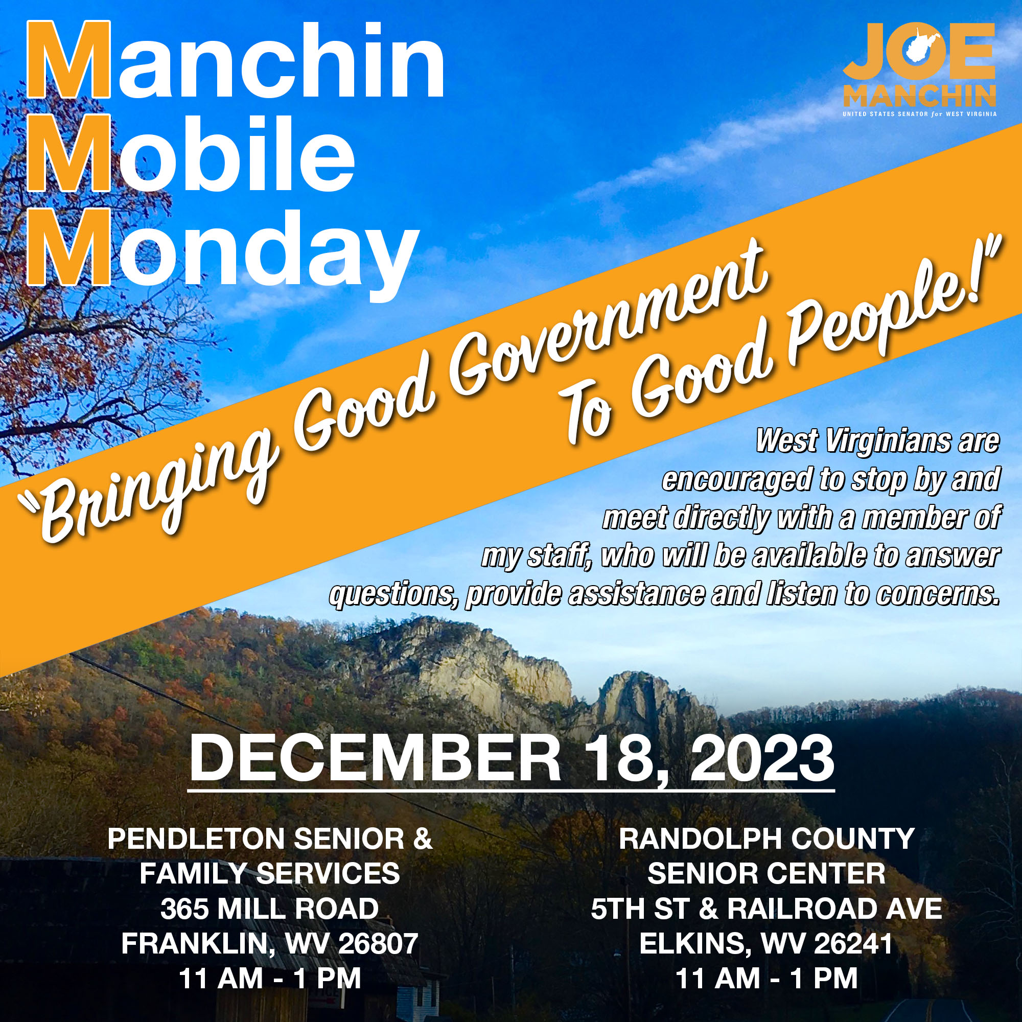 Manchin Mobile Monday