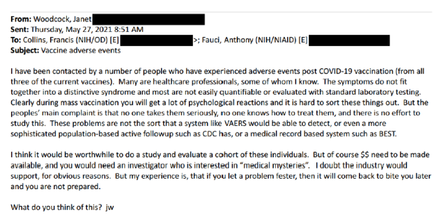 Woodcock_email_to_Fauci.png Image